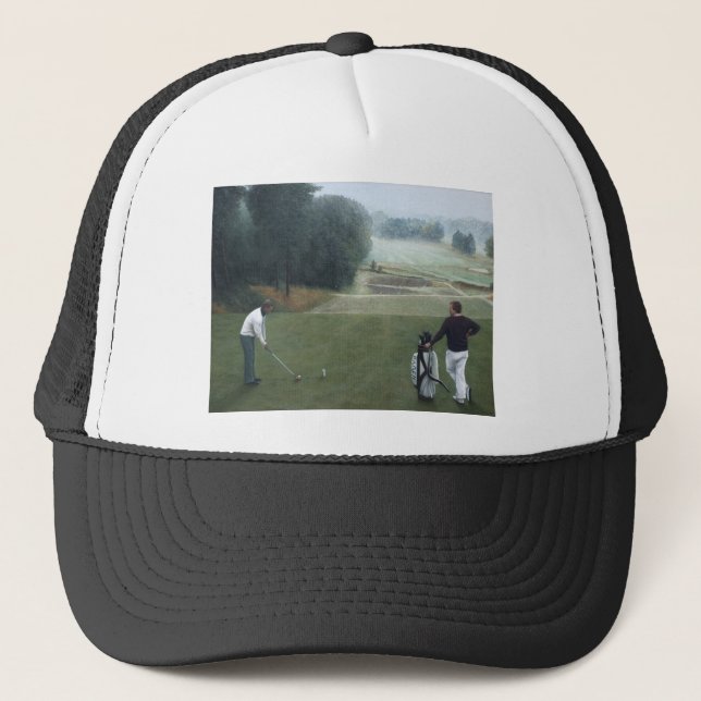 Gorra De Camionero Ron McGill Golfing Oil Painting 1 (Anverso)