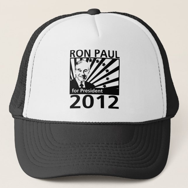 Gorra De Camionero Ron Paul para el presidente 2012 (Anverso)