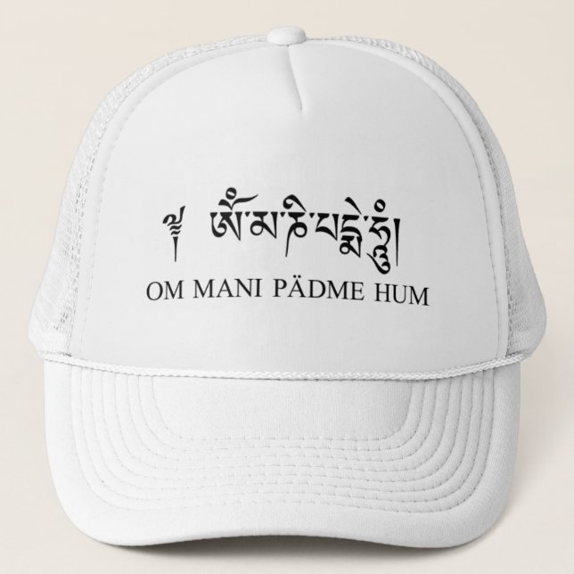 Gorra De Camionero Ronquido de OM Mani Padme (Anverso)