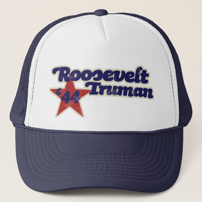 Gorra De Camionero Roosevelt Truman 1944 (Anverso)