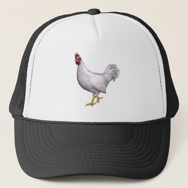 Gorra De Camionero Rooster blanco (Anverso)