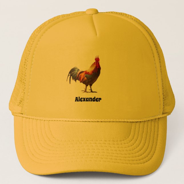 Gorra De Camionero Rooster Fun (Anverso)