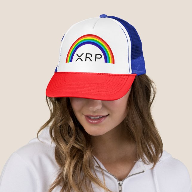 Gorra De Camionero Ropa de béisbol de arco iris XRP (In situ)