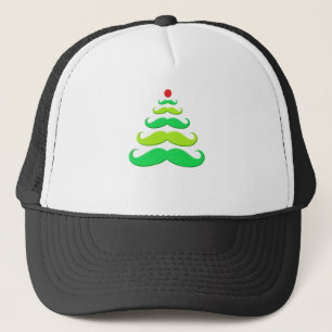 Gorra De Camionero Ropa del árbol de navidad del bigote