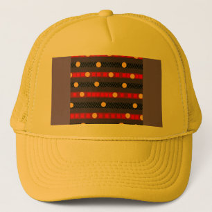 Gorra De Camionero Ropa deportiva de lunares bandas Chevron Amarillo