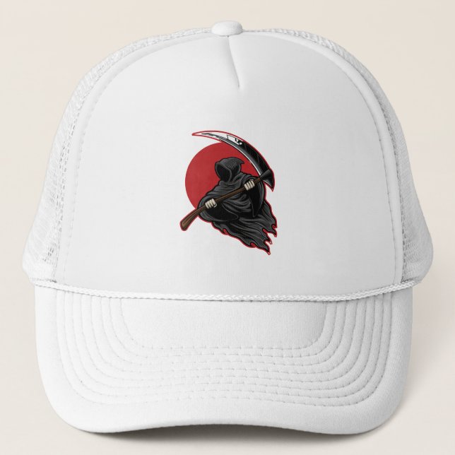 Gorra De Camionero Ropa grima de Halloween (Anverso)