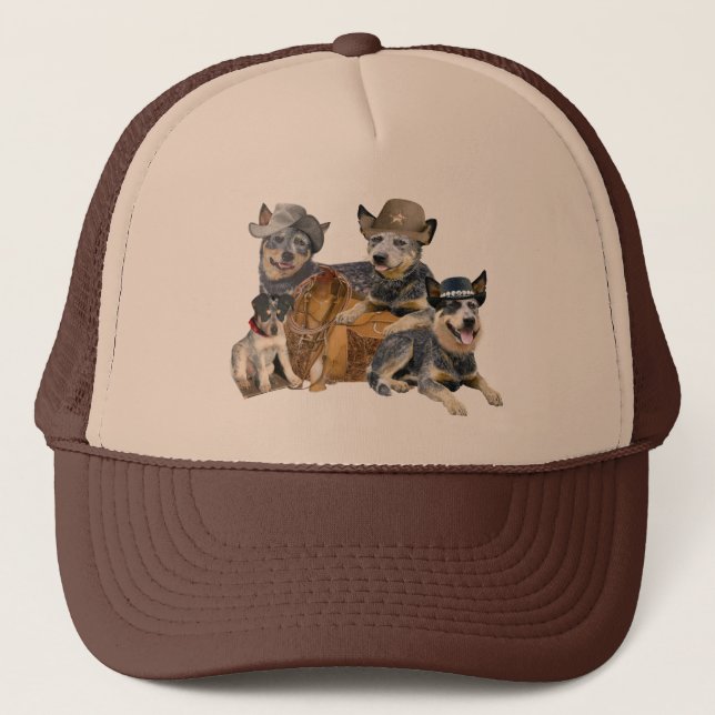 Gorra De Camionero Ropa occidental azul del tema de Heeler (Anverso)