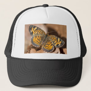 Gorra De Camionero Ropa y regalos de la polilla marrón y naranja