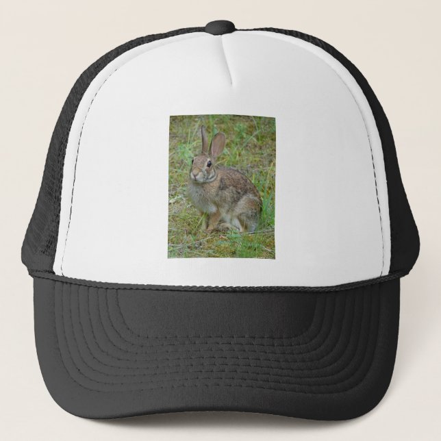 Gorra De Camionero Ropa y regalos del conejo salvaje del este (Anverso)