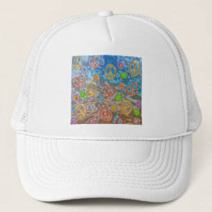 Gorra De Camionero Ropa y regalos retro de la vida oceánica pacífica