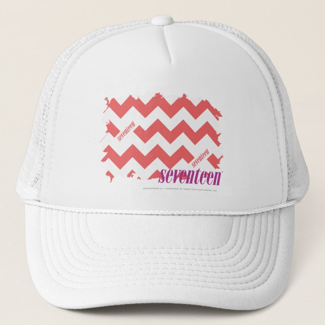 Gorra De Camionero Rosa 2 del zigzag (Anverso)