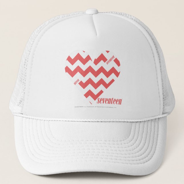 Gorra De Camionero Rosa 3 del zigzag (Anverso)
