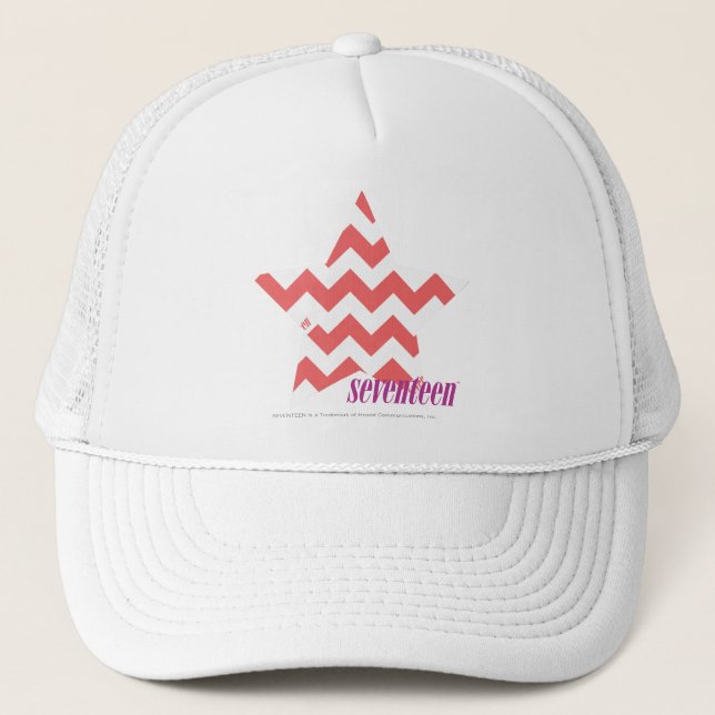 Gorra De Camionero Rosa 4 del zigzag (Anverso)