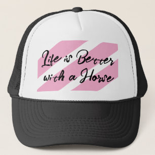 Gorra De Camionero Rosa blanco amante de los caballos