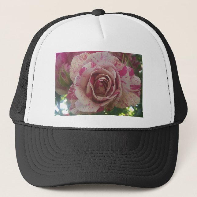 Gorra De Camionero Rosa blanco rojo (Anverso)