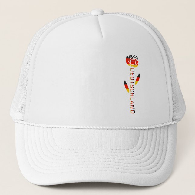 Gorra De Camionero Rosa de Bandera Deutschland (Anverso)