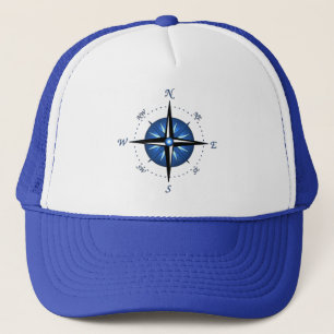 Gorra De Camionero Rosa de compás azul