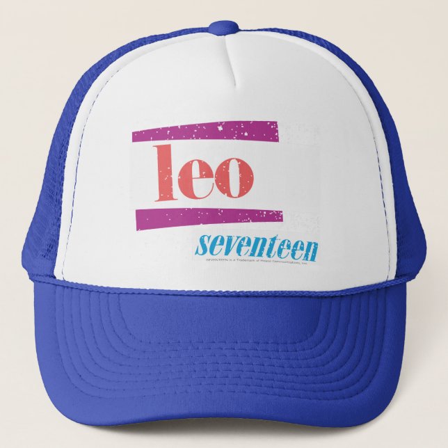 Gorra De Camionero Rosa de Leo (Anverso)