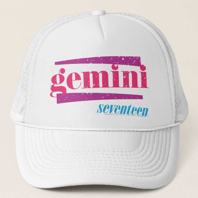 Gorra De Camionero Rosa de los géminis (Anverso)