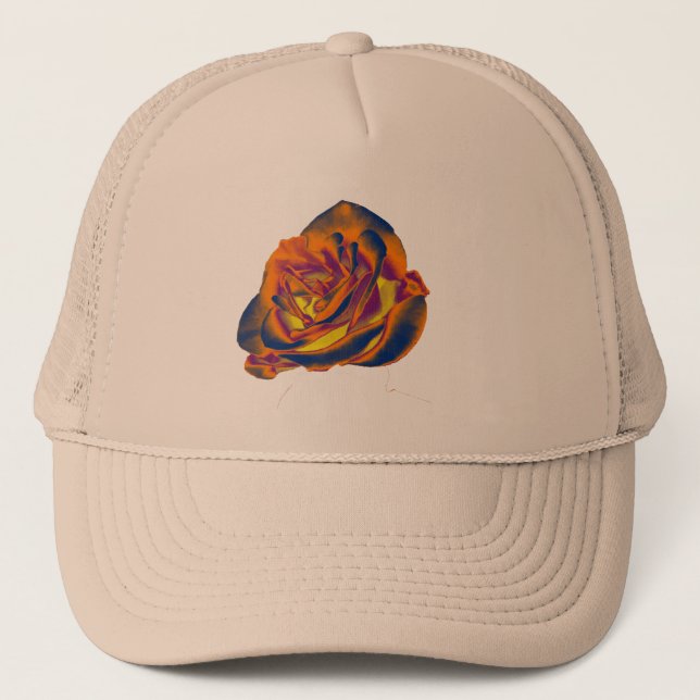 Gorra De Camionero Rosa de naranja (Anverso)