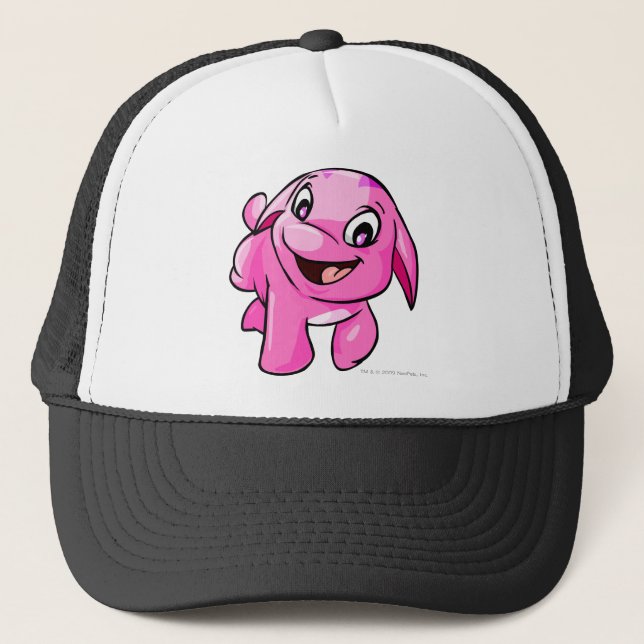 Gorra De Camionero Rosa de Poogle (Anverso)