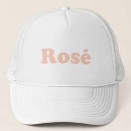Gorra De Camionero Rosa de tipografía moderna rosa-pálida moda