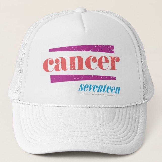Gorra De Camionero Rosa del cáncer (Anverso)