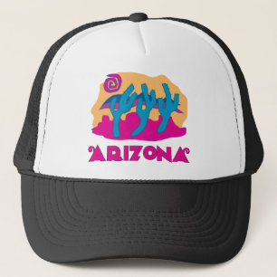 Gorra De Camionero Rosa del desierto de Arizona