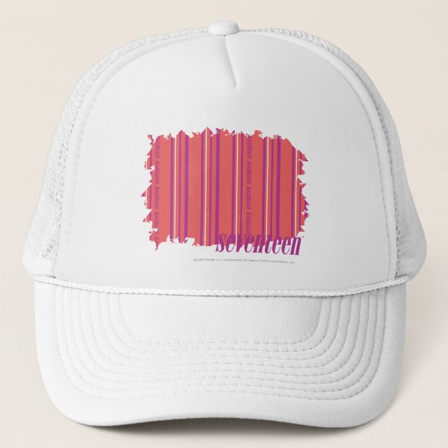 Gorra De Camionero Rosa fino 2 de las rayas (Anverso)
