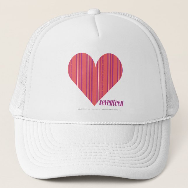 Gorra De Camionero Rosa fino 3 de las rayas (Anverso)