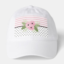 Gorra de camionero rosa floral