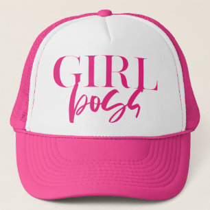 Gorra De Camionero Rosa Premium  Jefe Chica  Ultra moderno