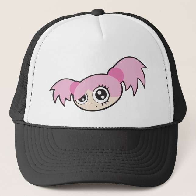 Gorra De Camionero Rosa punky del chica (Anverso)