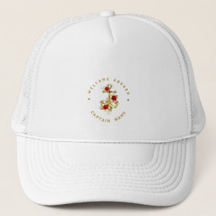 Gorra De Camionero Rosa retro Na del club náutico Anchor Nautical de