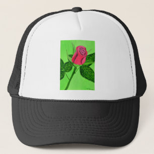 Gorra De Camionero Rosa Roja