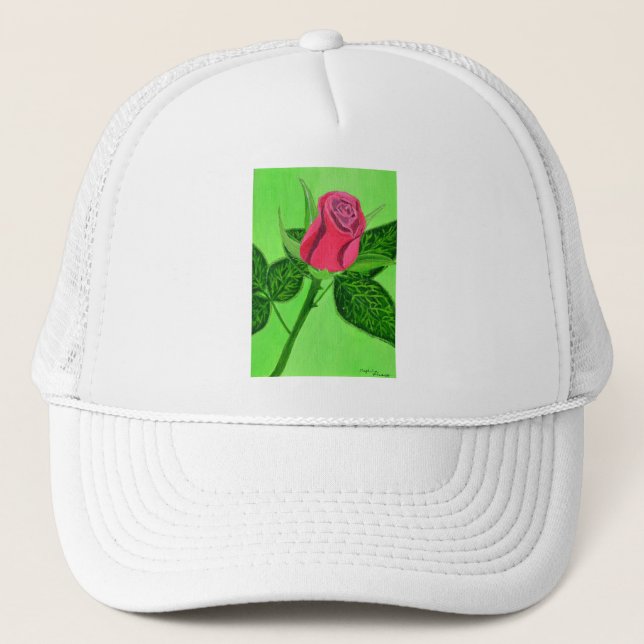 Gorra De Camionero Rosa Roja (Anverso)
