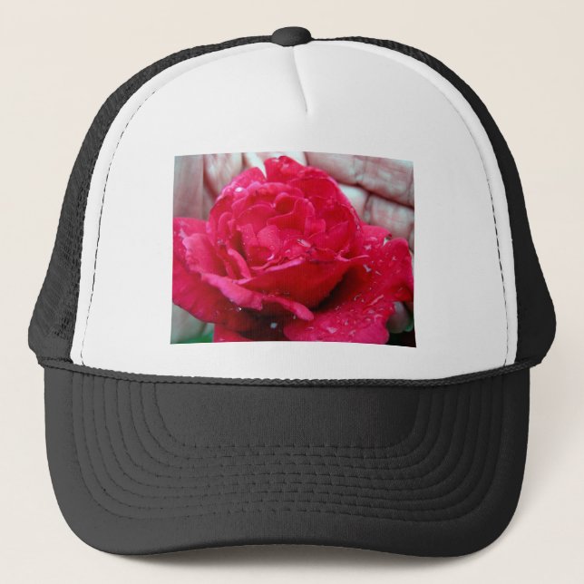 Gorra De Camionero Rosa Roja (Anverso)