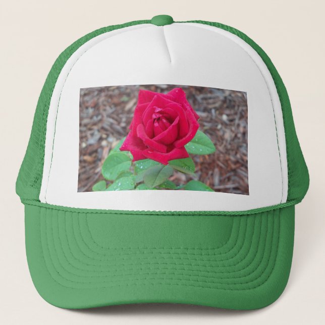 Gorra De Camionero Rosa Roja (Anverso)