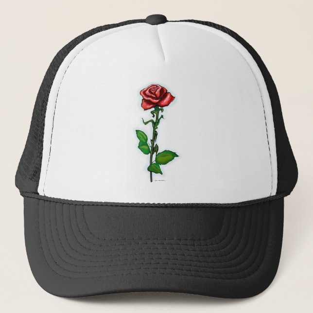 Gorra De Camionero Rosa roja única (Anverso)