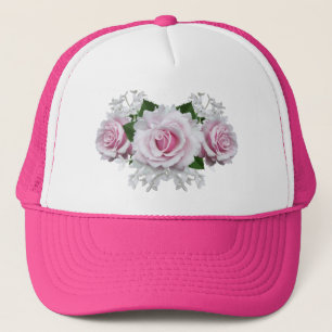 Gorra De Camionero Rosa Rosa Rosa Bouquet