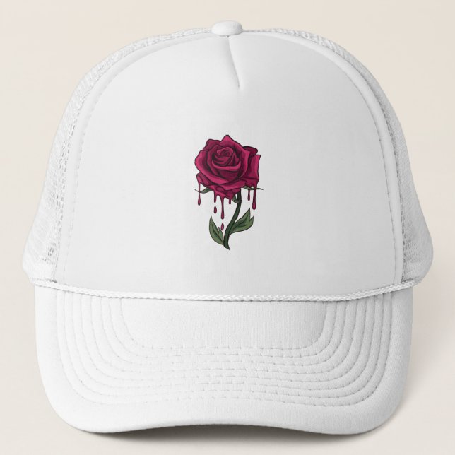 Gorra De Camionero Rosa Sangrado (Anverso)