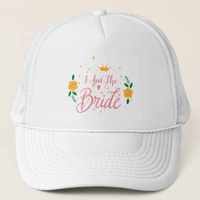 Gorra De Camionero Rosa Sonrojo Soy La Novia Despedida de Soltera Gru (Anverso)