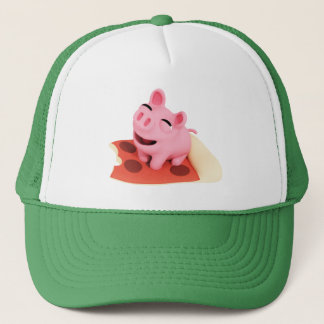 Gorra De Camionero Rosa the Pig Love Pizza