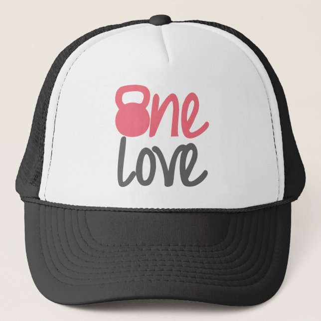 Gorra De Camionero Rosa "un amor " (Anverso)