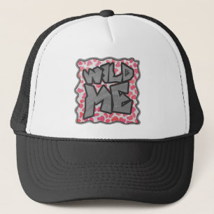 Gorra De Camionero Rosa y blanco dálmata me