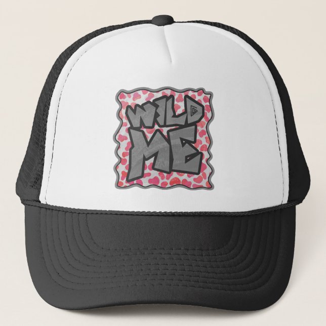 Gorra De Camionero Rosa y blanco dálmata me (Anverso)