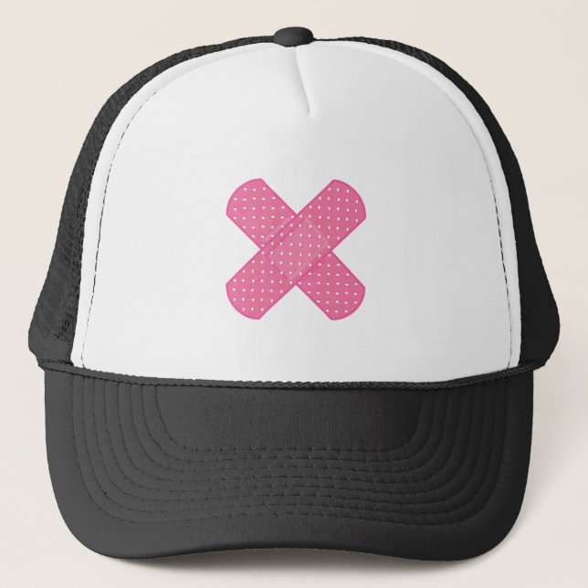 Gorra De Camionero rosado de ayuda de banda (Anverso)