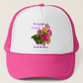 Gorra De Camionero Rosas