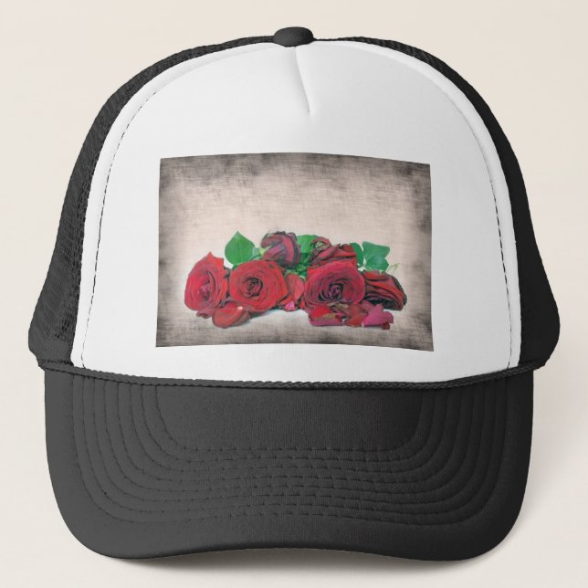 Gorra De Camionero Rosas (Anverso)