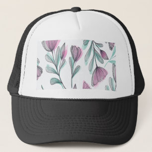 Gorra De Camionero Rosas púrpuras